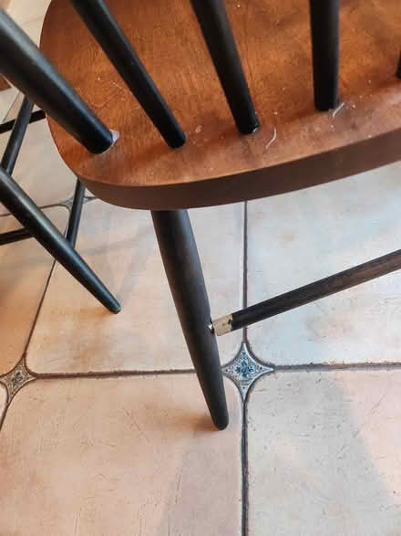 Photo of free 6 wood chairs (Lambertville/West Amwell, NJ) #3