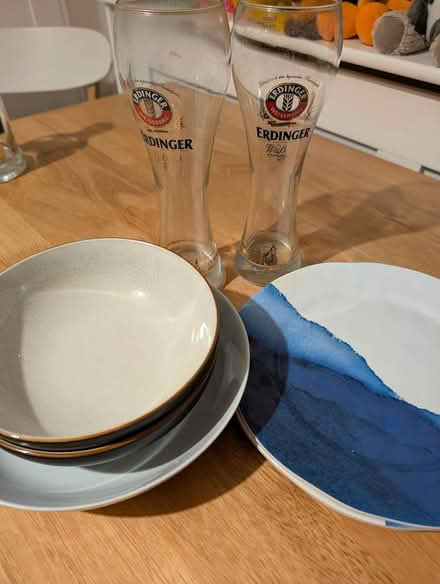 Photo of free Assorted plates bowls pint glasses (BR6) #1