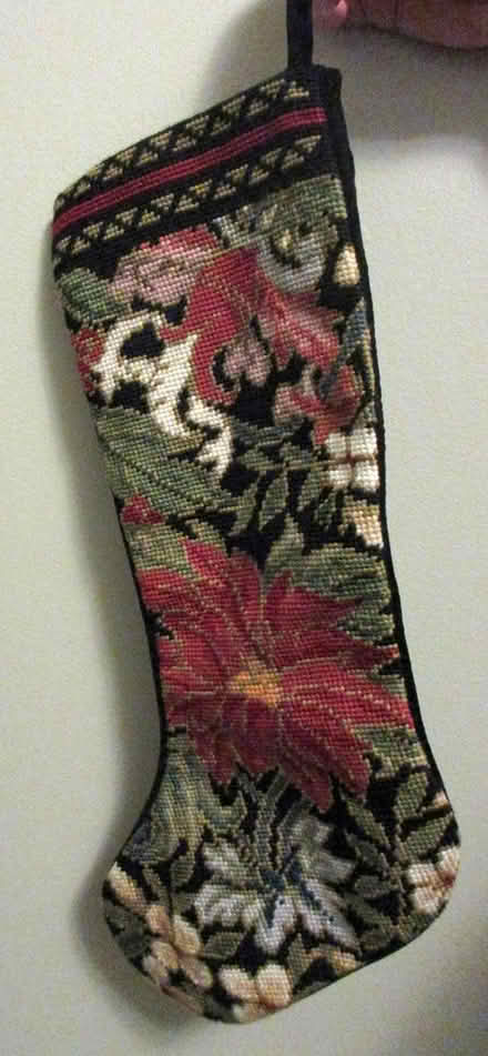 Photo of free needlepoint Christmas stocking (North Cambridge) #1