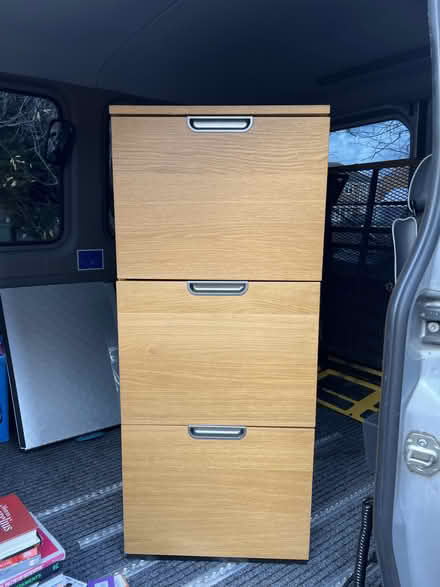 Photo of free wood effect filing cabinet (Turnford EN8) #1