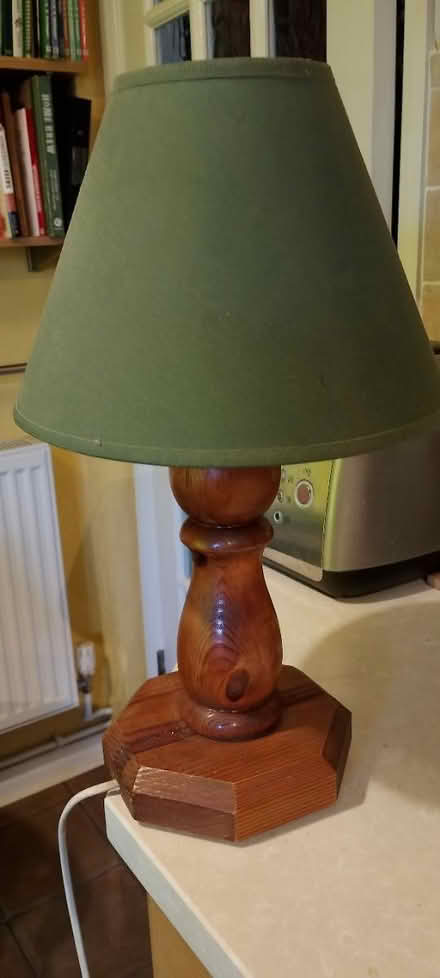 Photo of free Table lamp ( wooden base) (Eastbourne BN21 2) #1