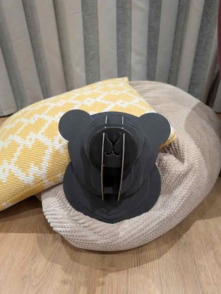 Photo of free 3d cardboard bear head sculpture (Walkley S6) #4