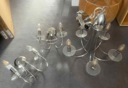 Photo of free Chrome ceiling light and 2x wall lights (Totley S17) #3