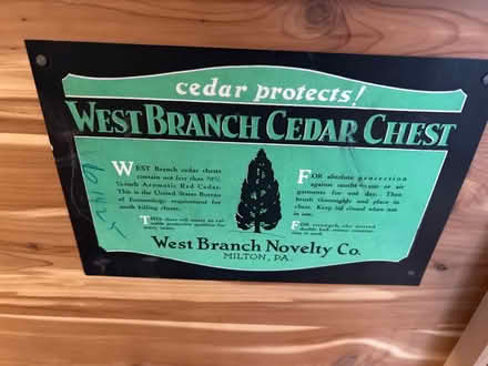 Photo of free 21x 19 x 48 cedar chest (Marley) #2