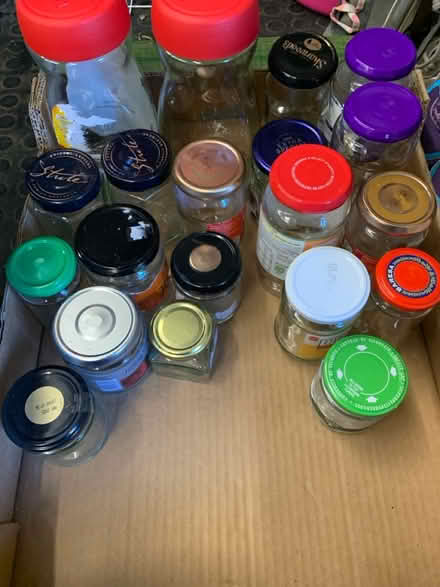 Photo of free Assorted glass jars with lids (St Buryan, Penzance) #1