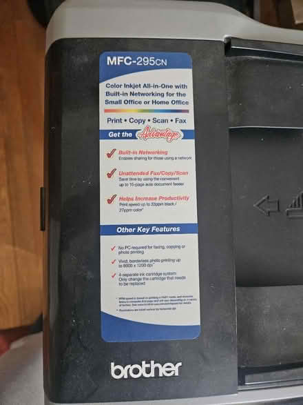 Photo of free Brother working scanner/ printer (Near Manville, NJ) #3