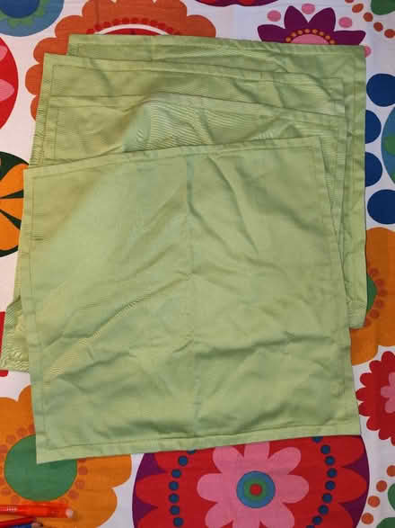 Photo of free 4 green cushion covers (Manchester M19) #1