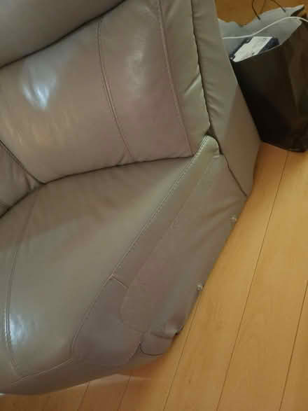 Photo of free Grey leather DFS corner (Colchester CO3) #2