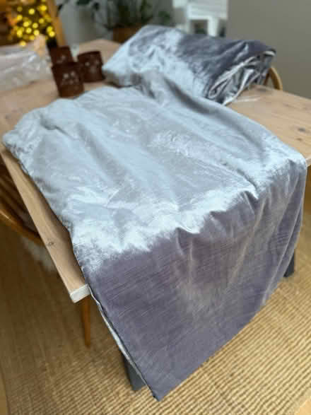 Photo of free Pewter velvet curtains (Kidlington/Bicester area) #2