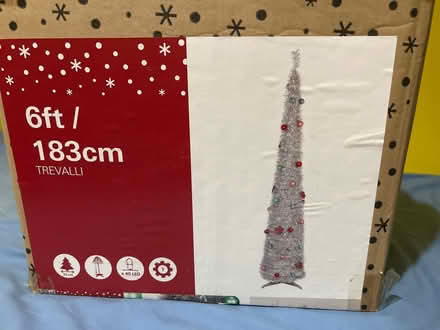 Photo of free Silver Christmas Tree (6 foot high) (Chichester PO19) #1