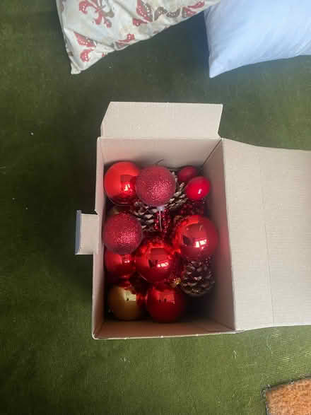 Photo of free Small box of Christmas baubles (Iffley Road OX4) #1
