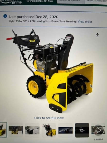 Photo of free Champion Snow Blower, 30” (Pepperell, west side.) #1