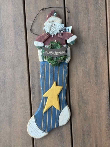 Photo of free Wooden Hanging Christmas Decor (West Medford / Winchester line) #1