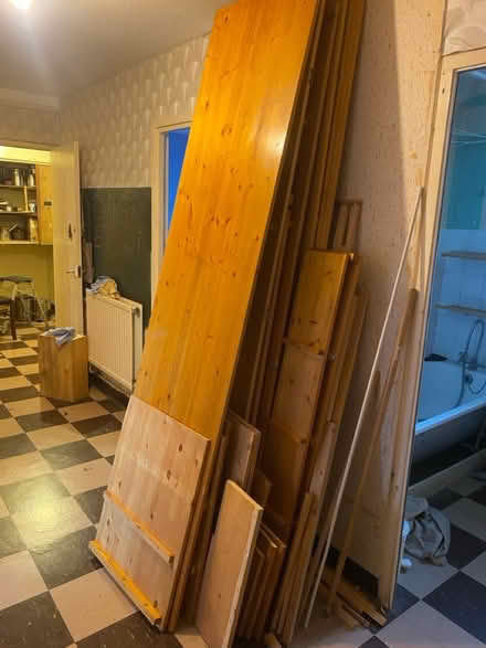 Photo of free Tall wood shelves various sizes (Brixton Sw2 1SX) #3