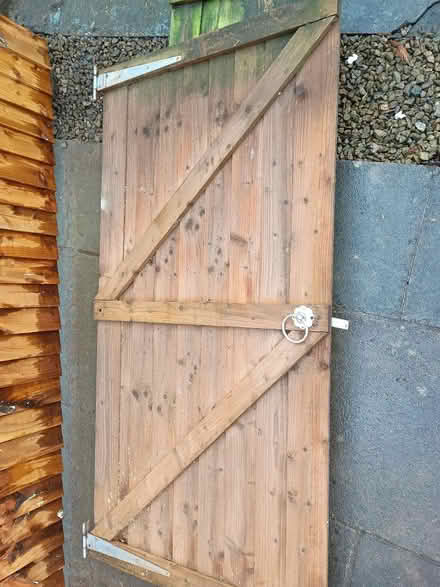 Photo of free Timber garden gate and side panel (Hoole Village CH2) #1