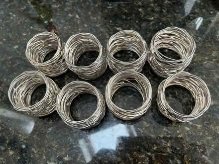 Photo of free 8 silver wire napkin rings (Amersham HP7) #1