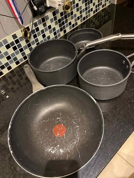 Photo of free 3 Ninja saucepans and Tefal wok (Borrowash DE72) #1