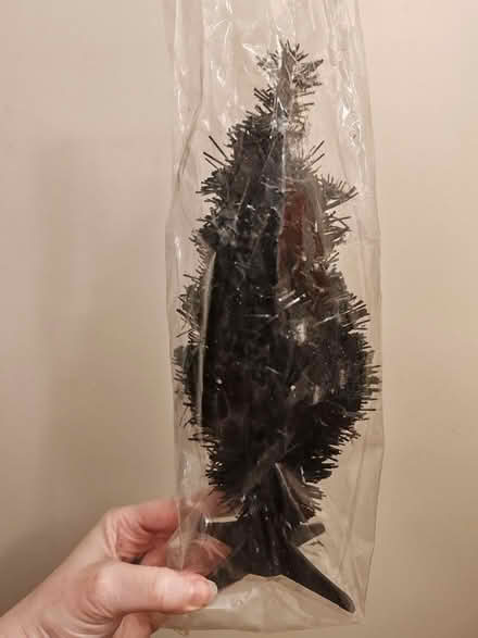 Photo of free 12" black Christmas tree (Barbourne, WR1) #1