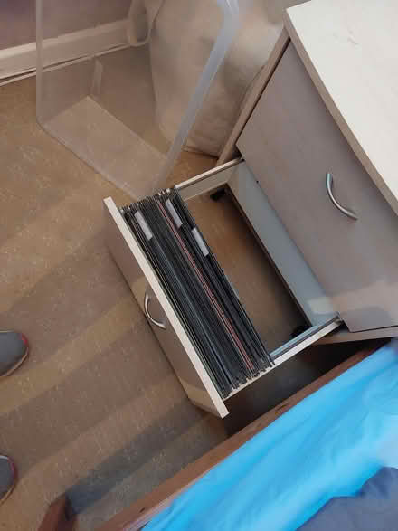 Photo of free 2 drawer file cabinet on casters (Caversfield, Bicester, OX27) #2