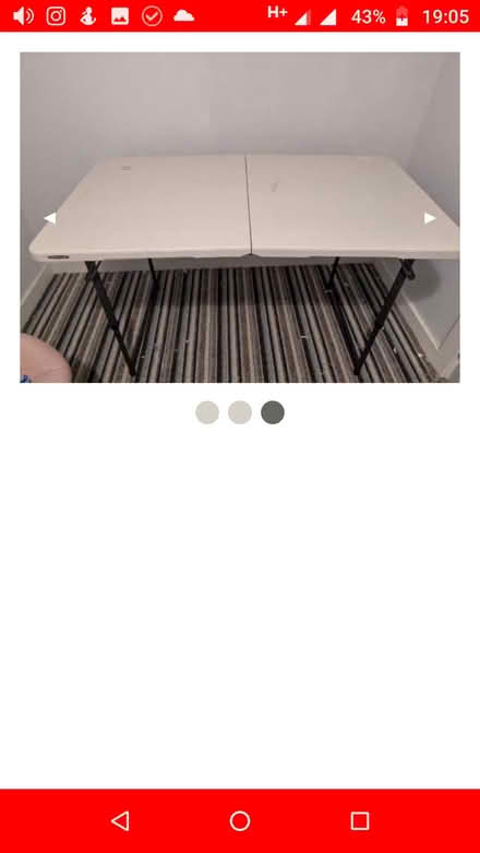 Photo of Foldable table (Birmingham City Centre B4) #1