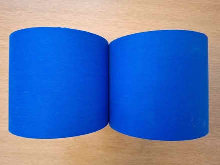 Photo of free Two small blue lampshades (Malvern Link WR14) #1