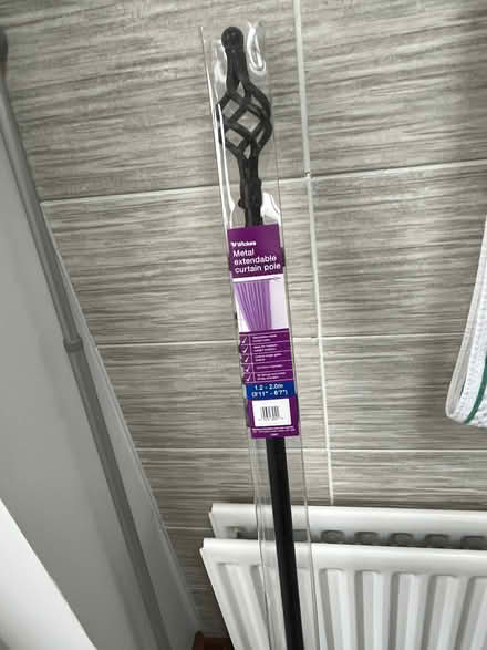 Photo of free Curtain pole - black with finials (Amersham HP7) #1