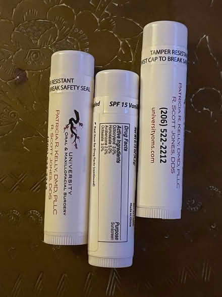 Photo of free 3 unopened chapsticks (Wedgwood) #1