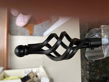 Photo of free Curtain pole - black with finials (Amersham HP7) #2