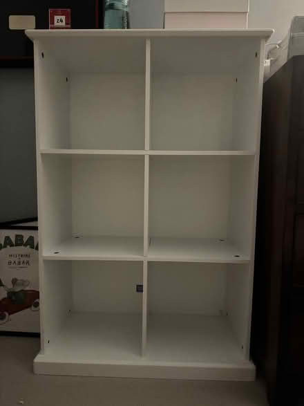 Photo of free Small White Bookshelf (Fulham Palace Rd W6) #1