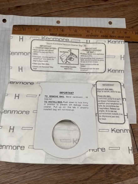 Photo of Kenmore canister vacuum BAGS (Trumansburg, NY) #2