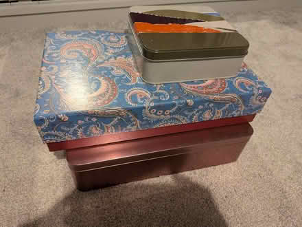 Photo of free Empty tin and empty box (Walkley S6) #1