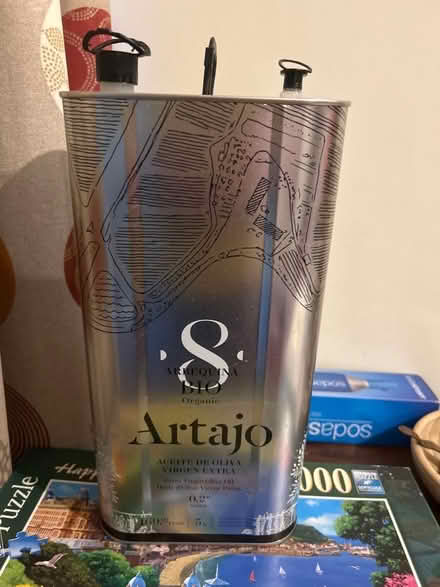 Photo of free EMPTY but attractive 5l olive oil tin (Stroud GL5) #1