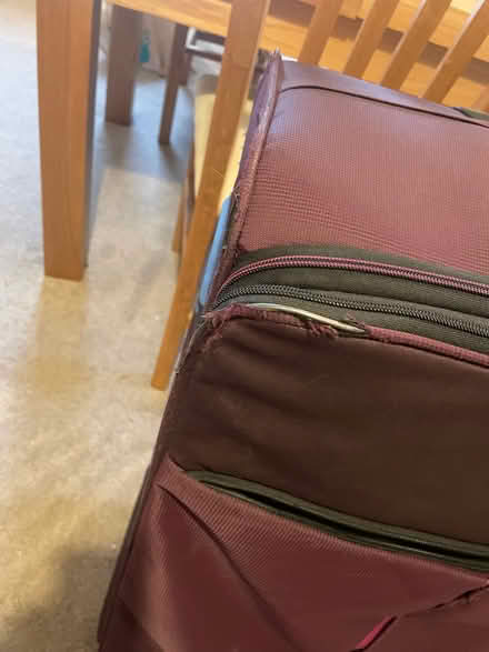 Photo of free Large Purple suitcase (Longbarn WA2) #3