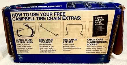 Photo of free Reinforced Snow Tire Chains (West San Jose 95128) #4