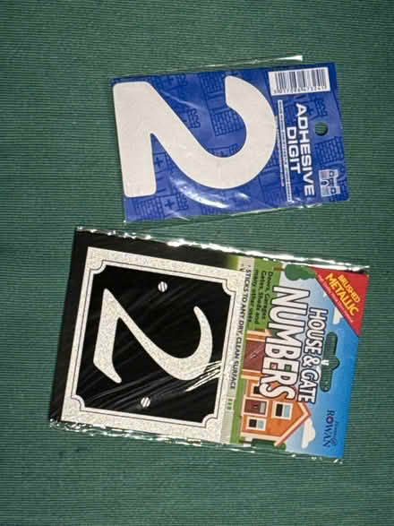 Photo of free 2x number 2 bin/house numbers (Headington OX3) #1