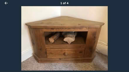 Photo of free Oak corner tv stand (Amberley gl5) #1