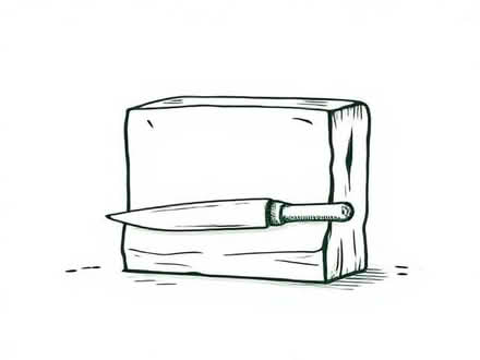 Photo of Empty Carving Knife Block (Doddington PE15) #1