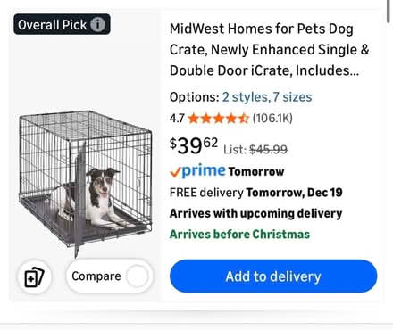 Photo of free Dog crate (Upper Westside) #1