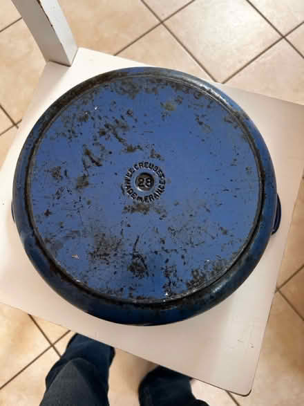 Photo of free LeCreuset pot, chipped enamel (Dobbs Ferry NY) #3