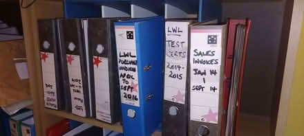 Photo of free 35 used lever arch files (Crosspool S10) #1