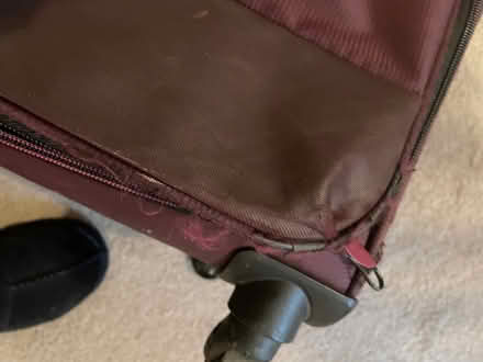 Photo of free Large Purple suitcase (Longbarn WA2) #4