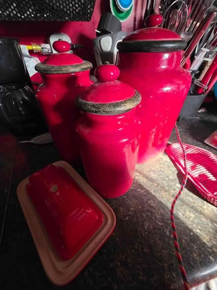 Photo of free used canasters and butter dish (wheeling) #1