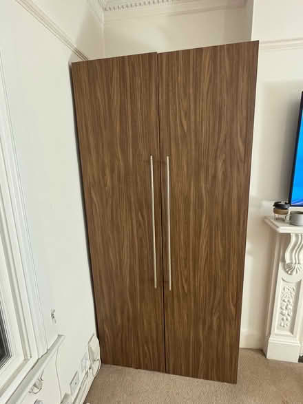 Photo of free Brown wardrobe - disassembled (Northcote SW11) #1