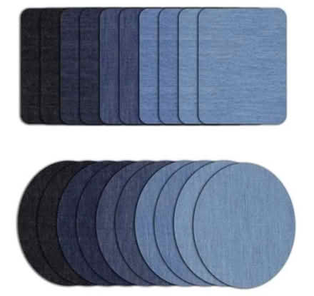 Photo of light blue denim patch (Barnsley S75) #1