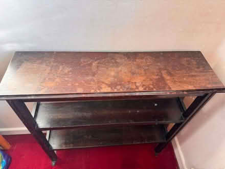 Photo of free Book case, brown wood (oak?), sturdy (Frogmore GU17) #2