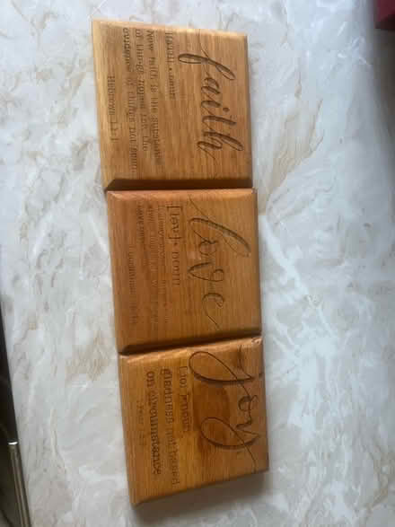 Photo of free Faith love and joy coasters (Somers Town NW1) #1