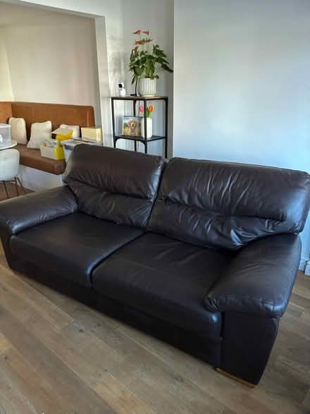 Photo of free M&S Real Leather 2 seater sofa (Cosby) #3