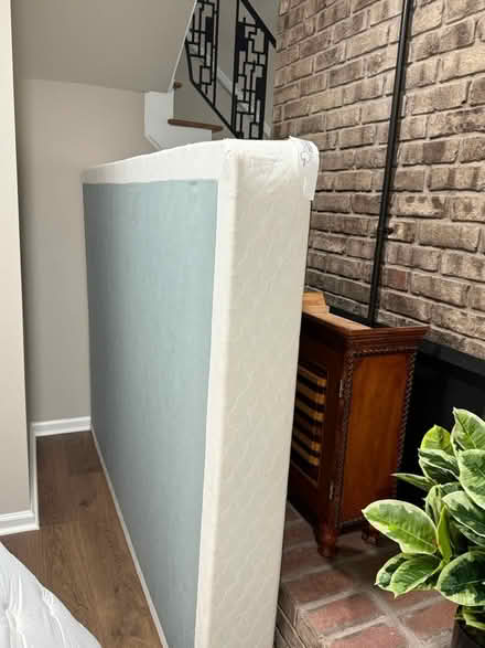 Photo of free Queen mattress, boxspring, bedframe (Near Lake Resort Dr) #4