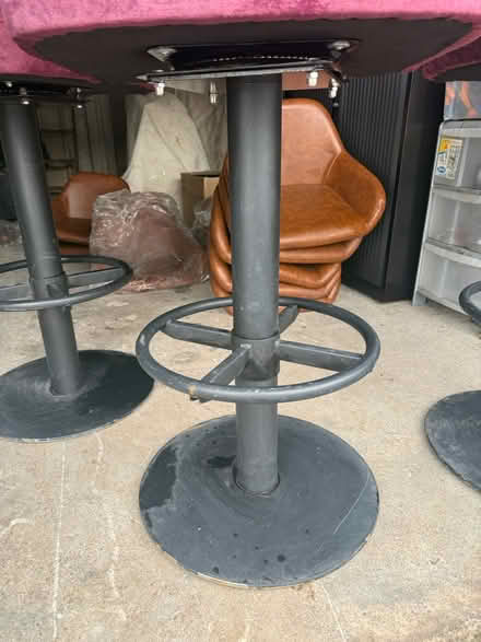 Photo of free 3 x Bar Stool Red Leather Sturdy (Kingswood BS15) #4