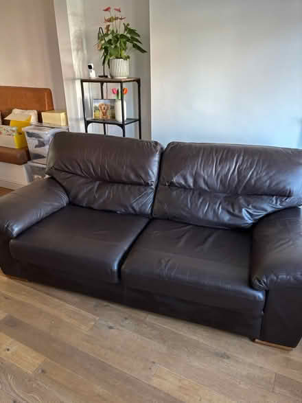 Photo of free M&S Real Leather 2 seater sofa (Cosby) #1